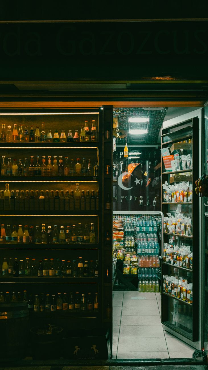 Interior of a grocery shop